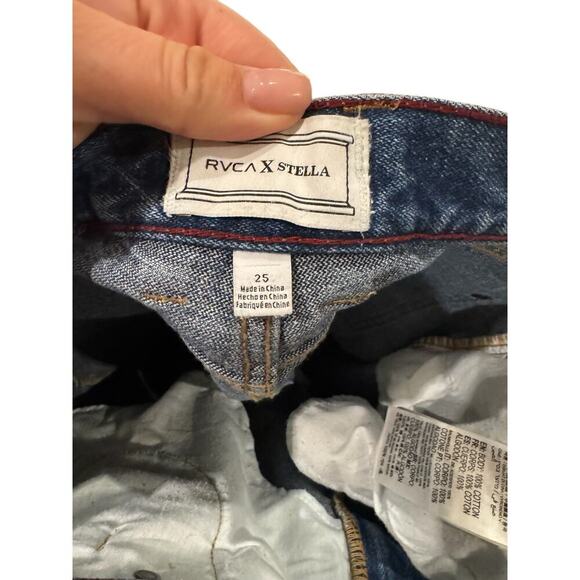 RVCA x Stella Maxwell Anthem Baggy Oversized Jeans Size 25 - Picture 6 of 8